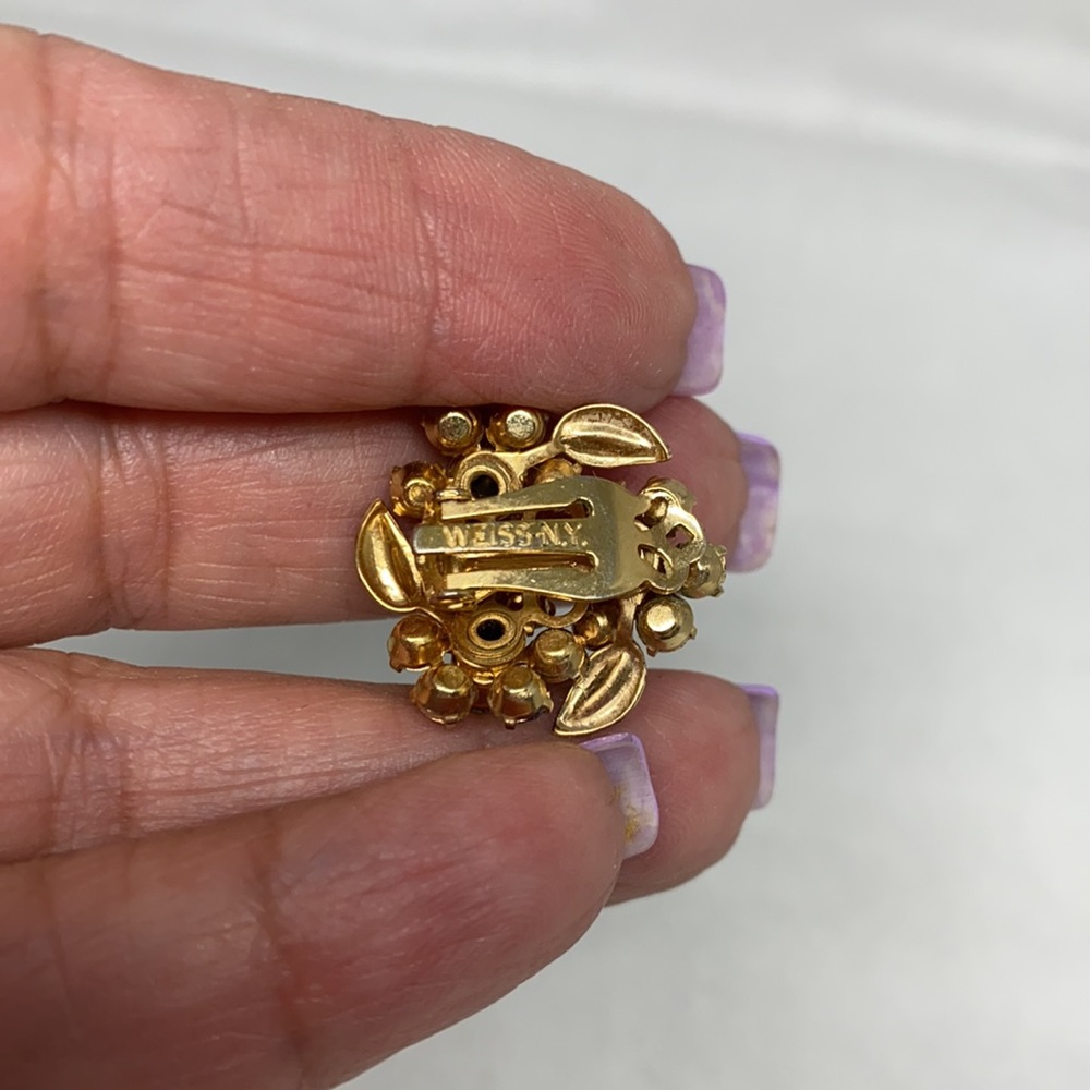 Vintage Weiss-NY clip on earrings - Picture 6 of 8